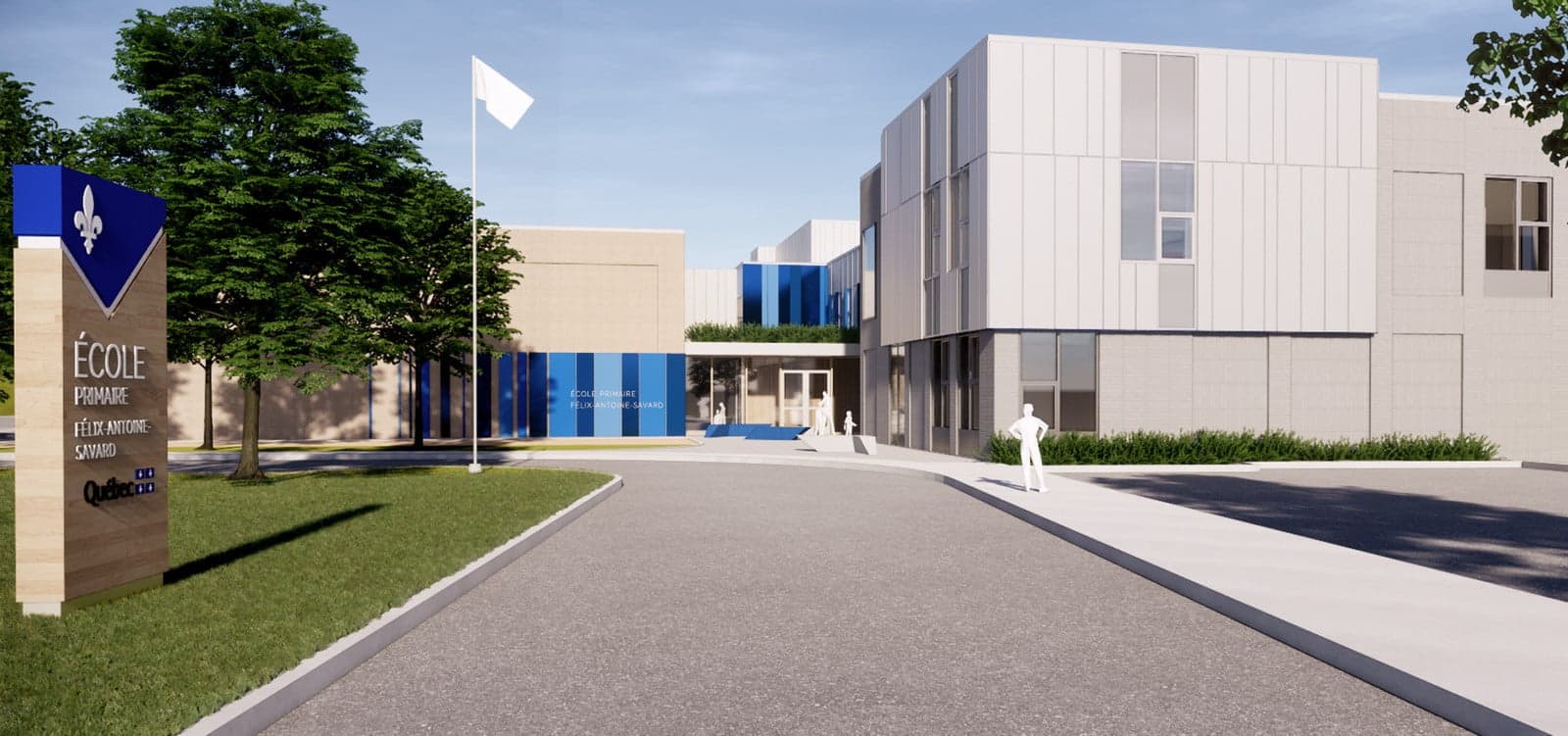 École primaire Félix-Antoine-Savard - Signature architecturale extérieure
