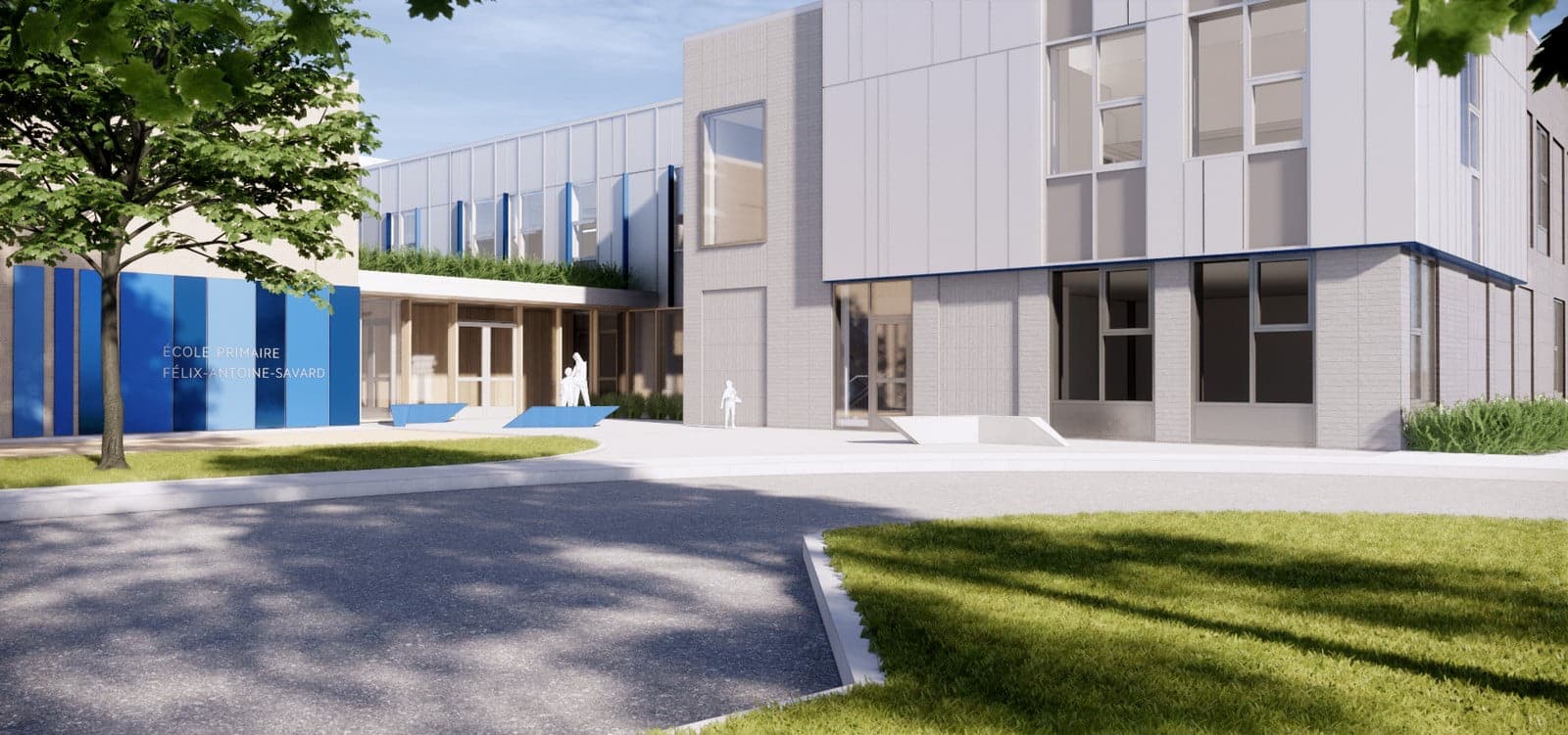 École primaire Félix-Antoine-Savard - Signature architecturale extérieure